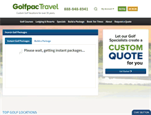 Tablet Screenshot of golfpactravel.com